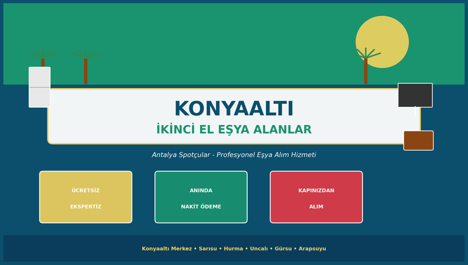 Konyaaltı İkinci El Eşya Alanlar – Antalya Spotçular Konyaaltı Hizmet Bölgesi